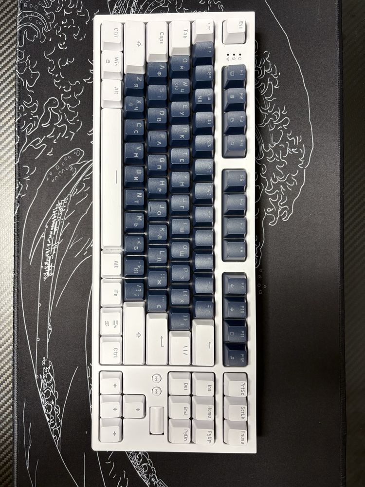 Клавіатура ігрова GamePro (MK180W) Hot-Swap RGB black/white