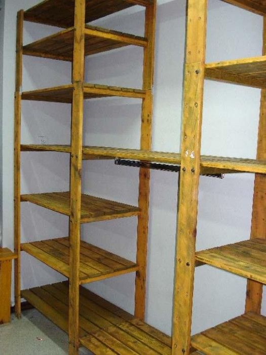 Meble sklepowe drewniane Regały półki