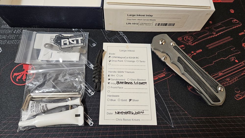 Nóż Chris Reeve Knives Large Inkosi Black Micarta Magnacut