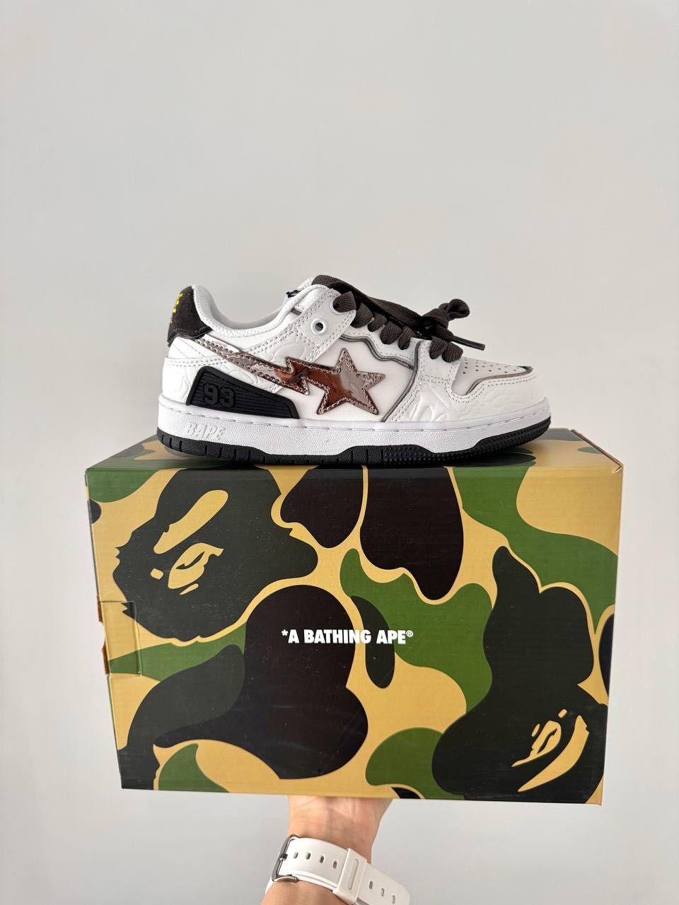 BAPE STA WHITE BRONZE Buty damskie trampki 36-40