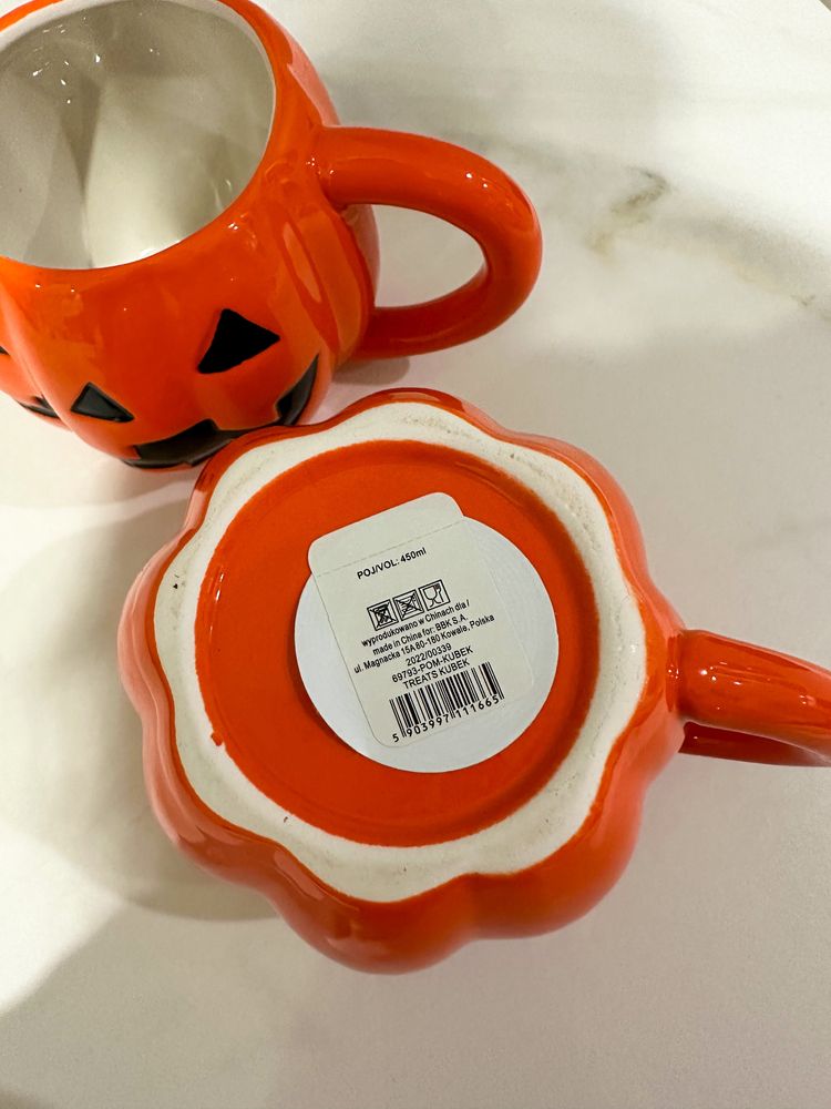 Zestaw 2 szt kubków kubek dynia hallowen jesień home you pepco