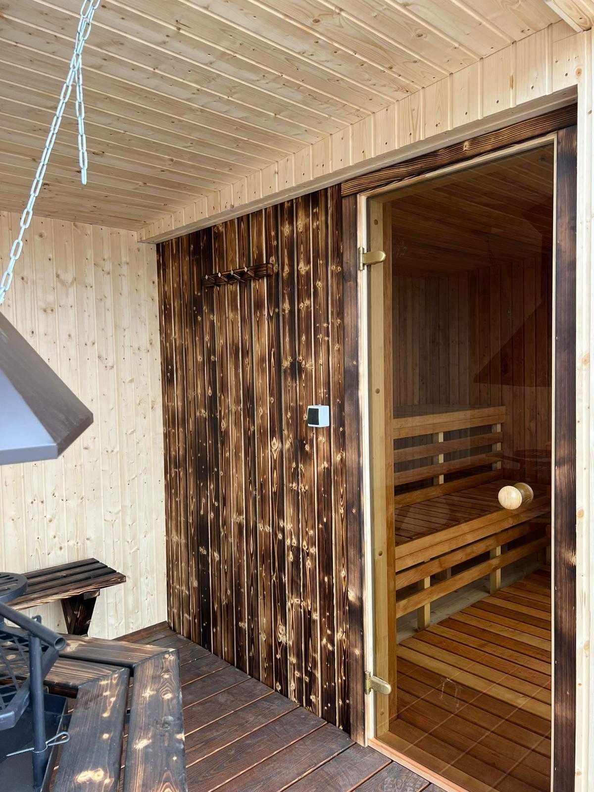 Modern Sauna Ogrodowa + Grill House Relax Room