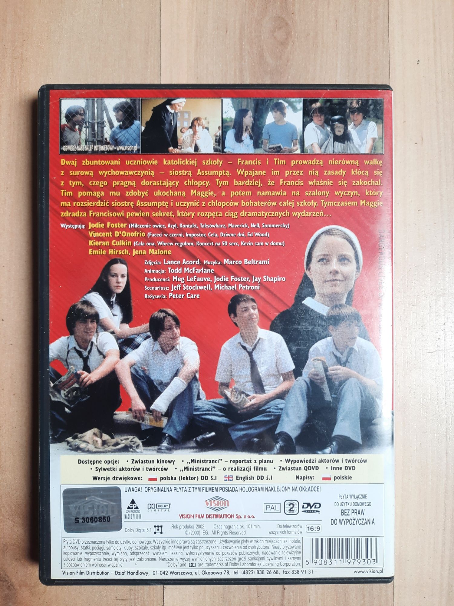 Plyta dvd z filmem Milistranci