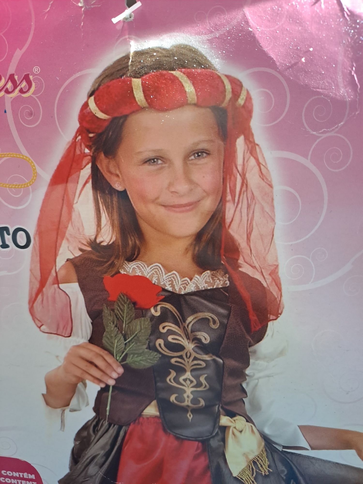 Dama Medieval Carnaval Menina 13-15 anos