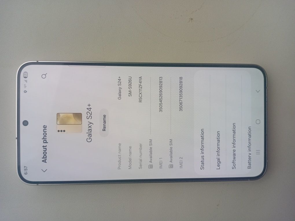 Продам Samsung s24+ на 512gb
