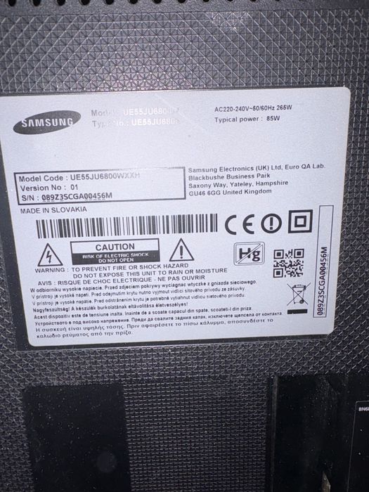 Telewizory Samsung 4K 55 cali