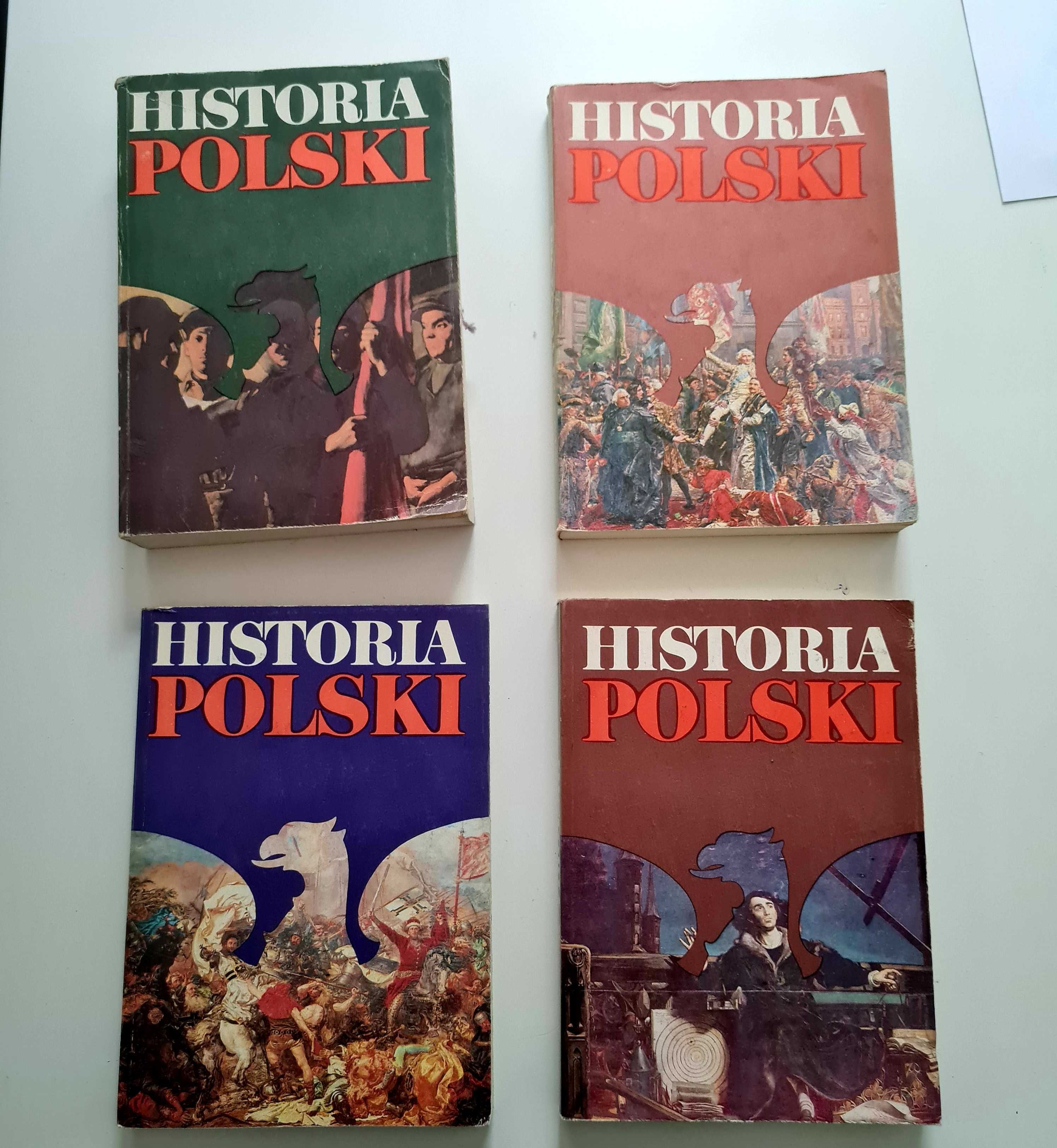 J. A. Gierkowski - Historia Polski - 4 tomy - rok wydania  1986