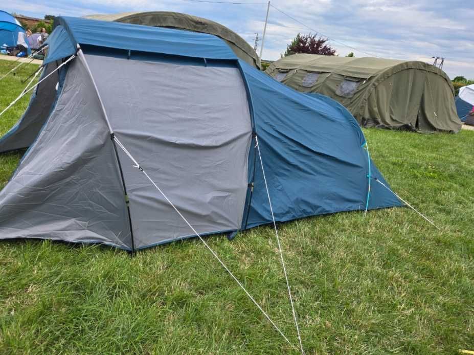 2w1 XXL Mocny Namiot Kempingowy Turystyczny Rodzinny 4osobowy + Lampka