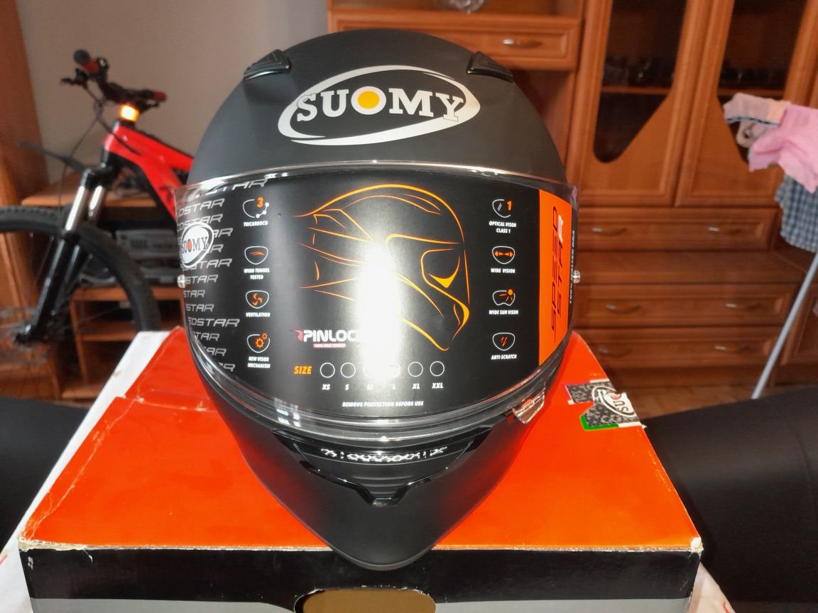 Kask SUOMY Speedstar Black Matt rozmiar L Nowy
