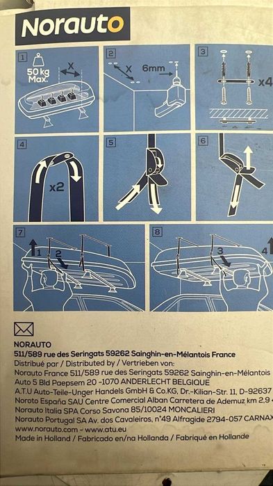 Podnośnik bagażnika Bermude Box Lift NORAUTO