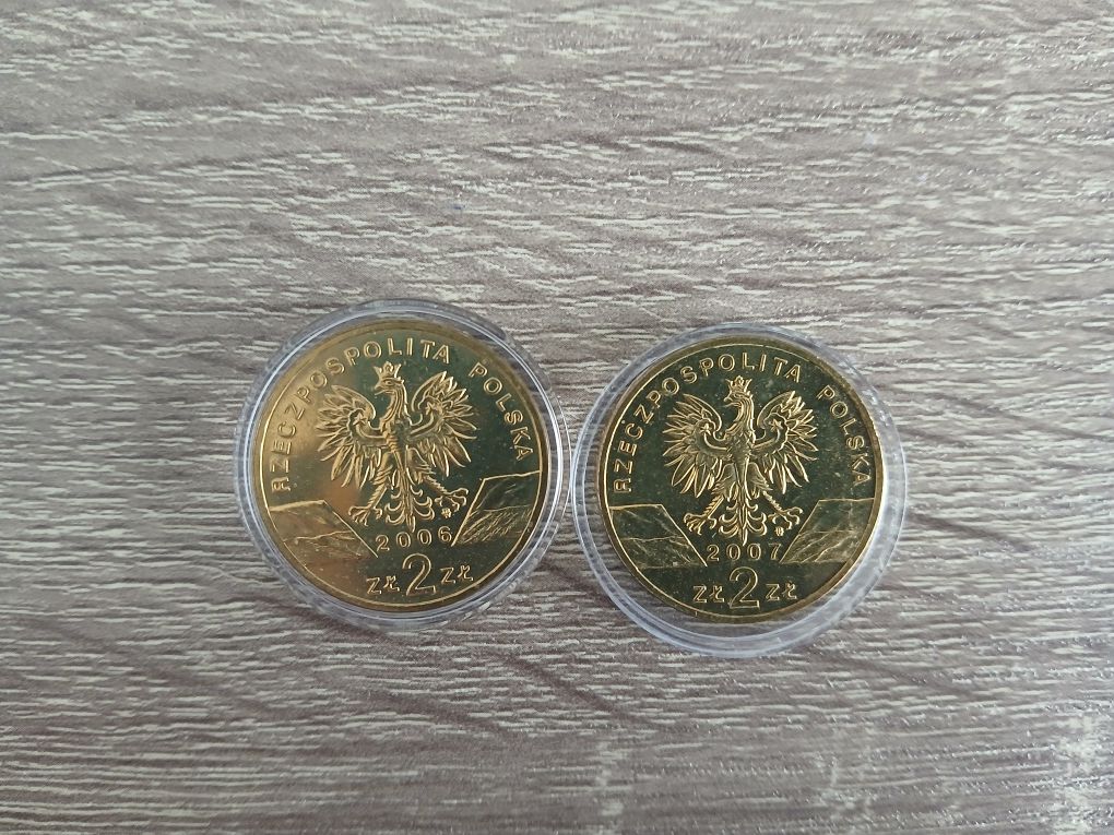 Dwie monety 2 zł Świstak & Foka Szara