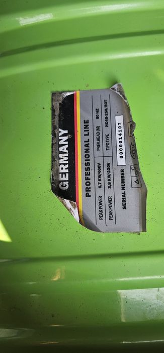 Agregat prądotwórczy przepracowane około 10 godzin