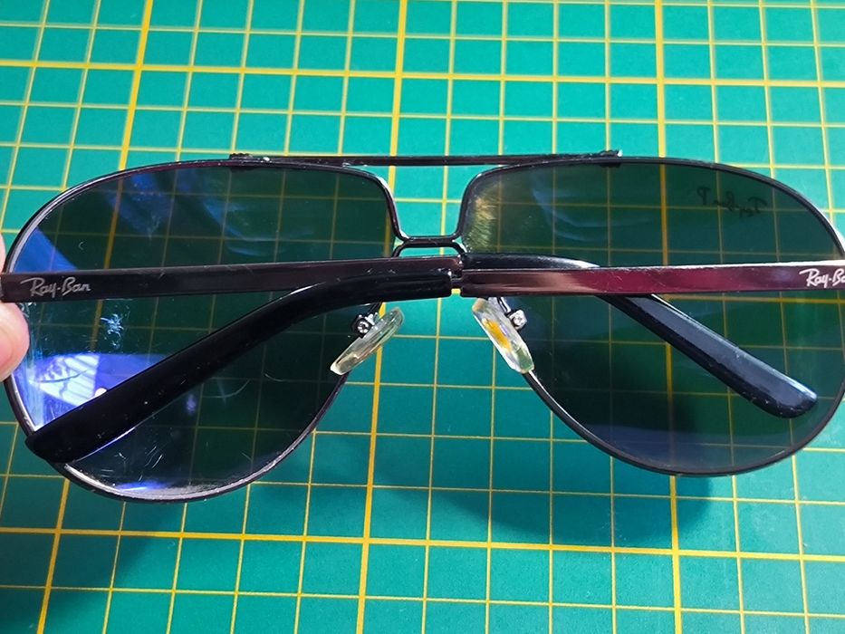 Ray Ban Aviator zielone.