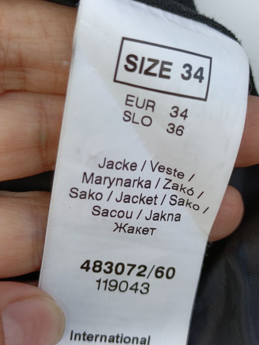 Żakiet marynarka kardigan blazer Orsay czarny rozmiar 34-36 S