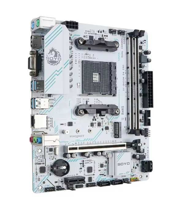 Материнська плата SOYO AMD B450M  DDR4  AM4 NVME