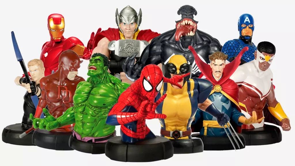 Coleção bustos Marvel Super Herois