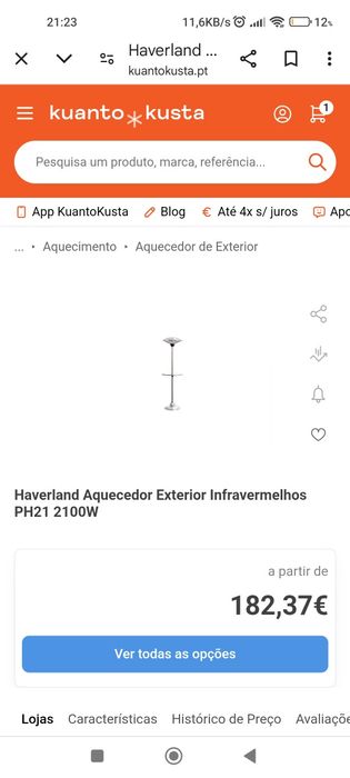 Aquecedor de exterior