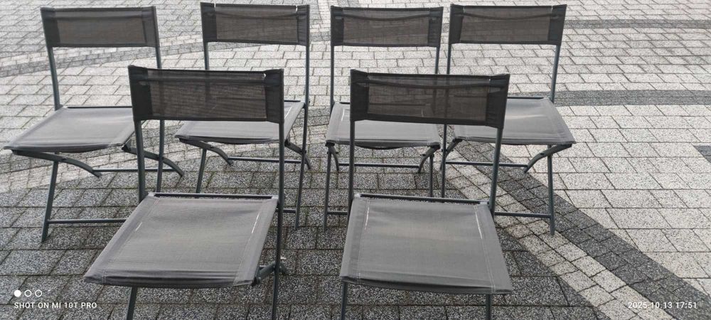 Tanio sprzedam 6 krzeseł ogrodowych