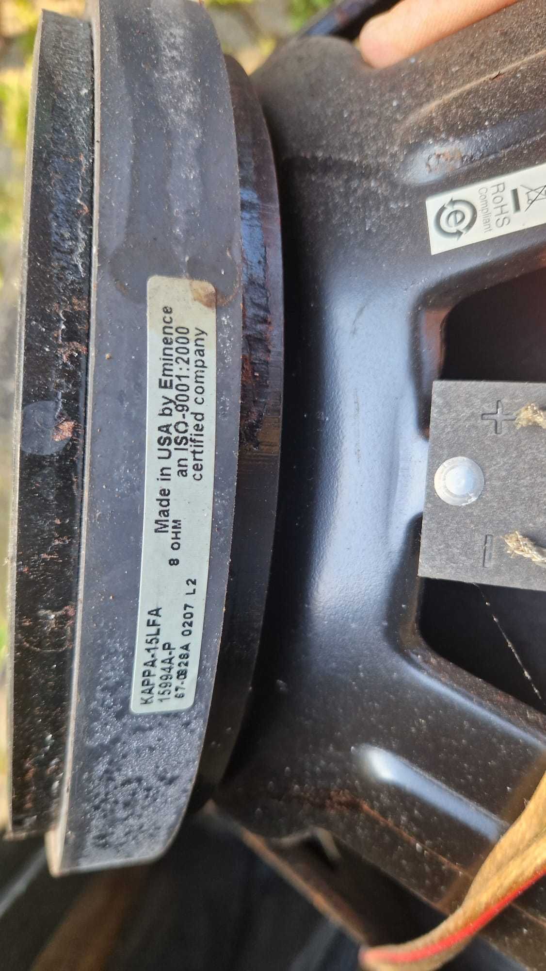 Kolumna basowa - subbas - RMS 1000Watt - 2 szt. Eminence kappa-15LFA