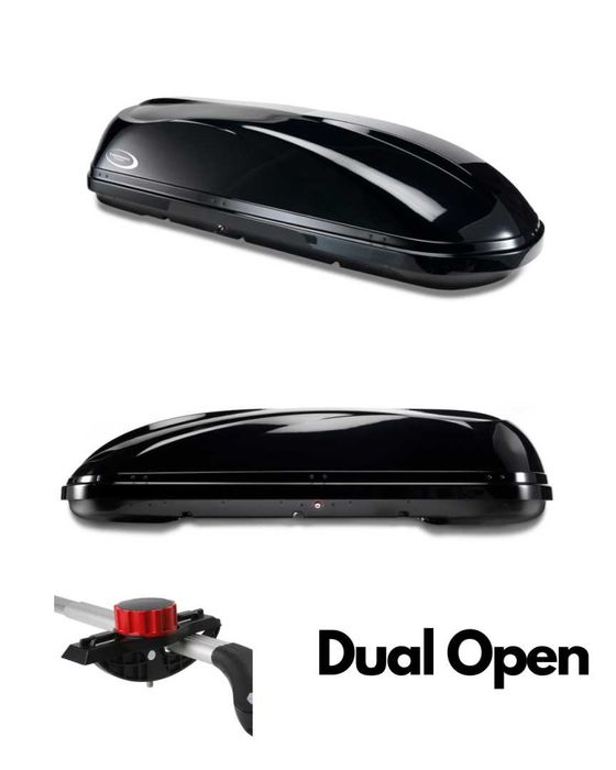 Box dachowy turystyczny Modula Comfort Sport 520 litrów black glossy