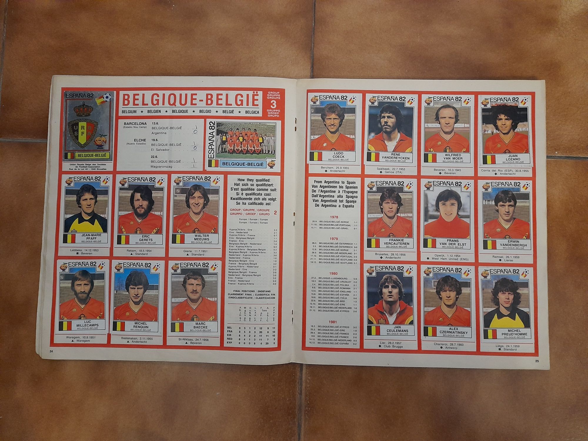 Caderneta cromos Espanha 82 - Panini Completa do Mundial futebol Top