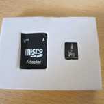 cartão micro sd XC 3 V10 de 256gb com adaptador, novo