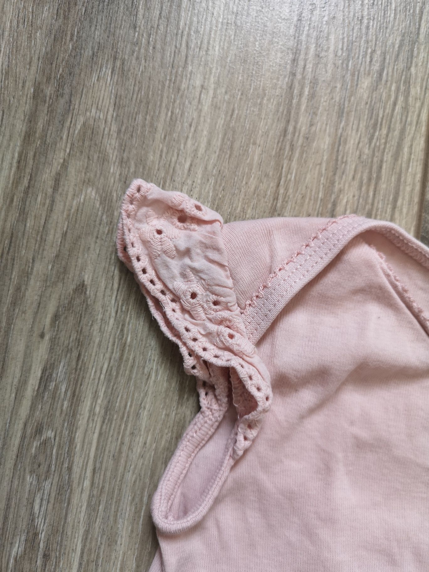 Zestaw Body dziewczęce z falbanką krótki rękaw 2 szt. H&M 62-68