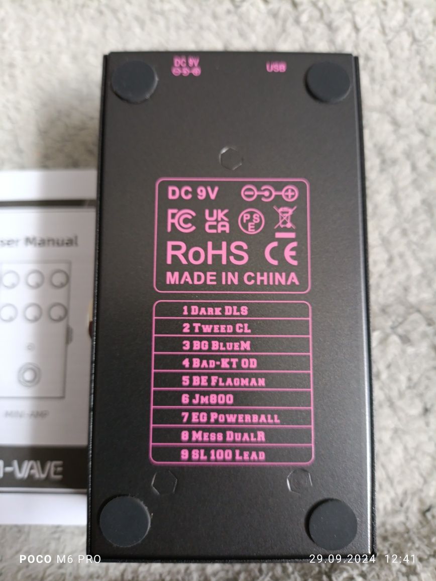 M-vave Mini Amp przester overdrive preamp distortion