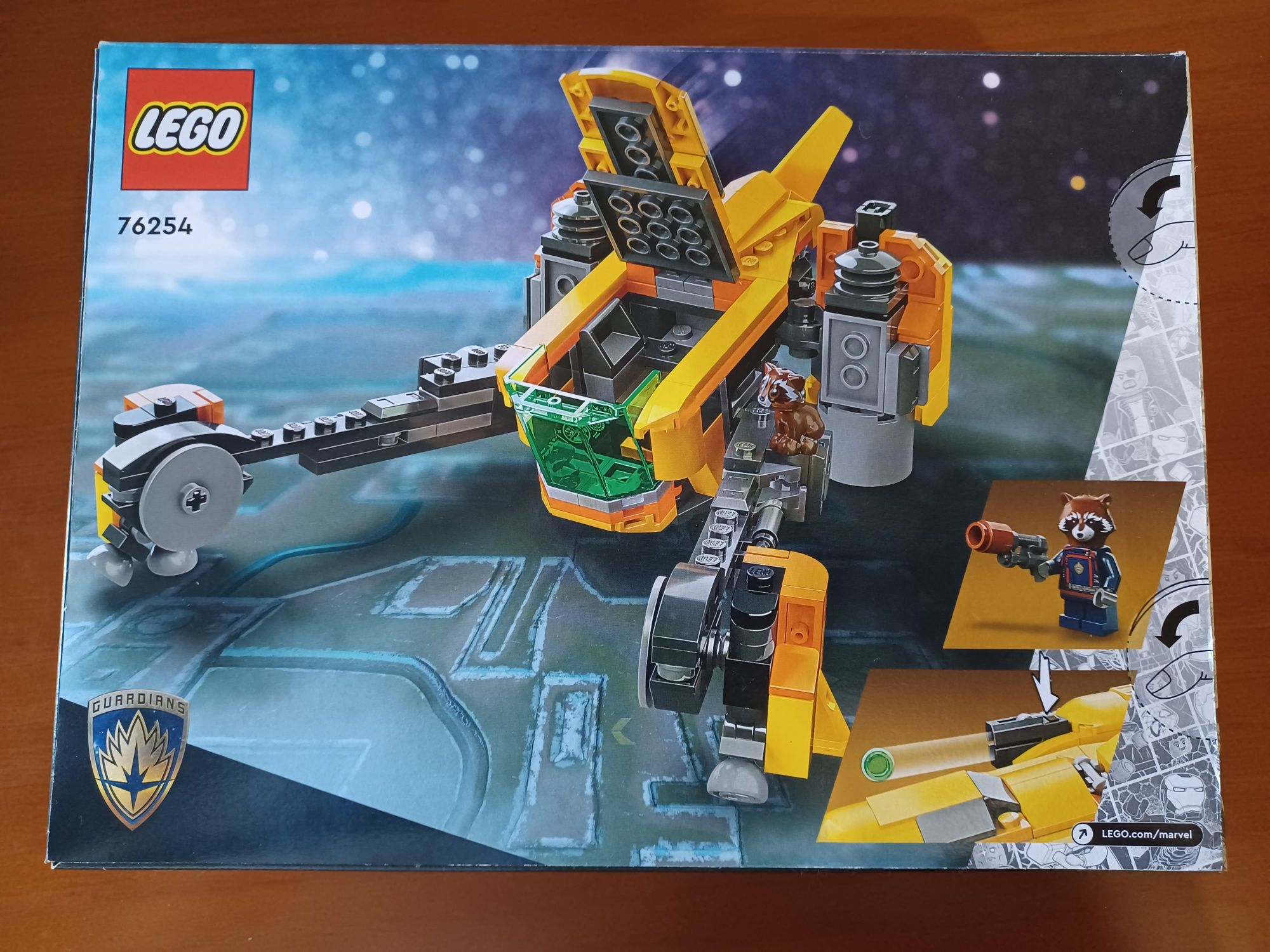 Lego Guardiões da Galáxia Volume II "Baby Rockt's Ship" 76254