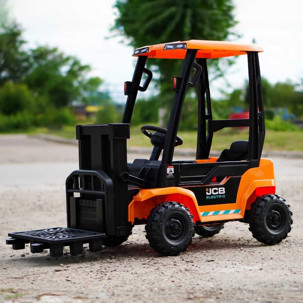 WÓZEK WIDŁOWY JCB Ciągnik Elektryczny Auto Akumulator Paleciak DZIECI
