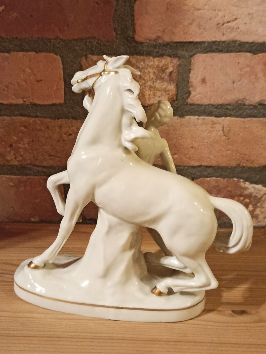 Porcelana GRÄFENTHAL Rumak ze Złotymi Kopytami Carl Scheidig
