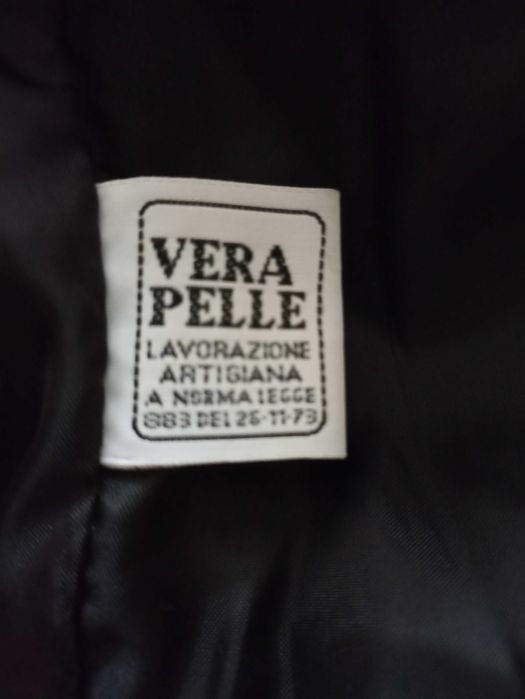 Вінтажна італійська шкіряна куртка, харік