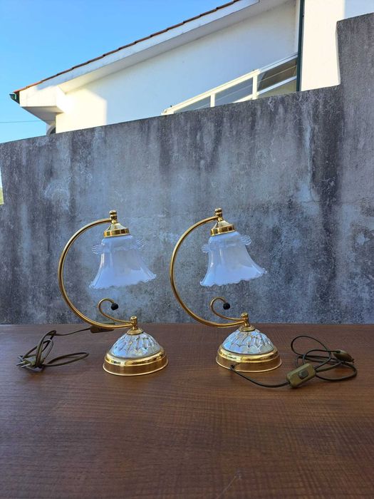 Candeeiro mesa cabeceira (2x)