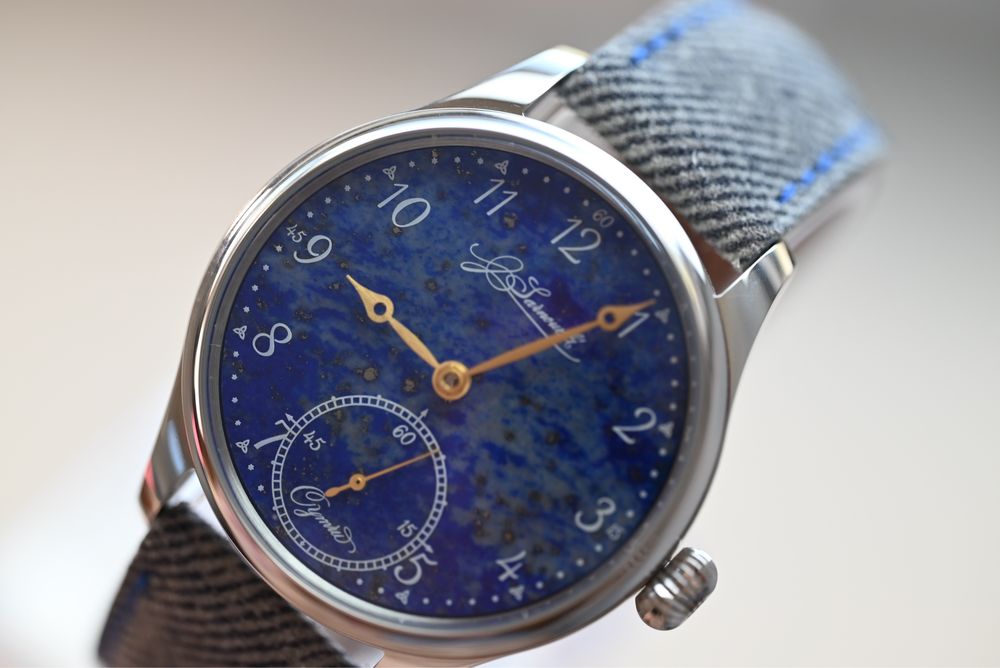 Zegarek mechaniczny J. Sarnowski Derwydd Y Nos. Lapis lazuli