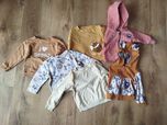 Zestaw bluz bluzy bluzki z długim rękawem bluza dziewczęca rozmiar 80