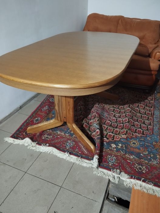 Stół dębowy owalny