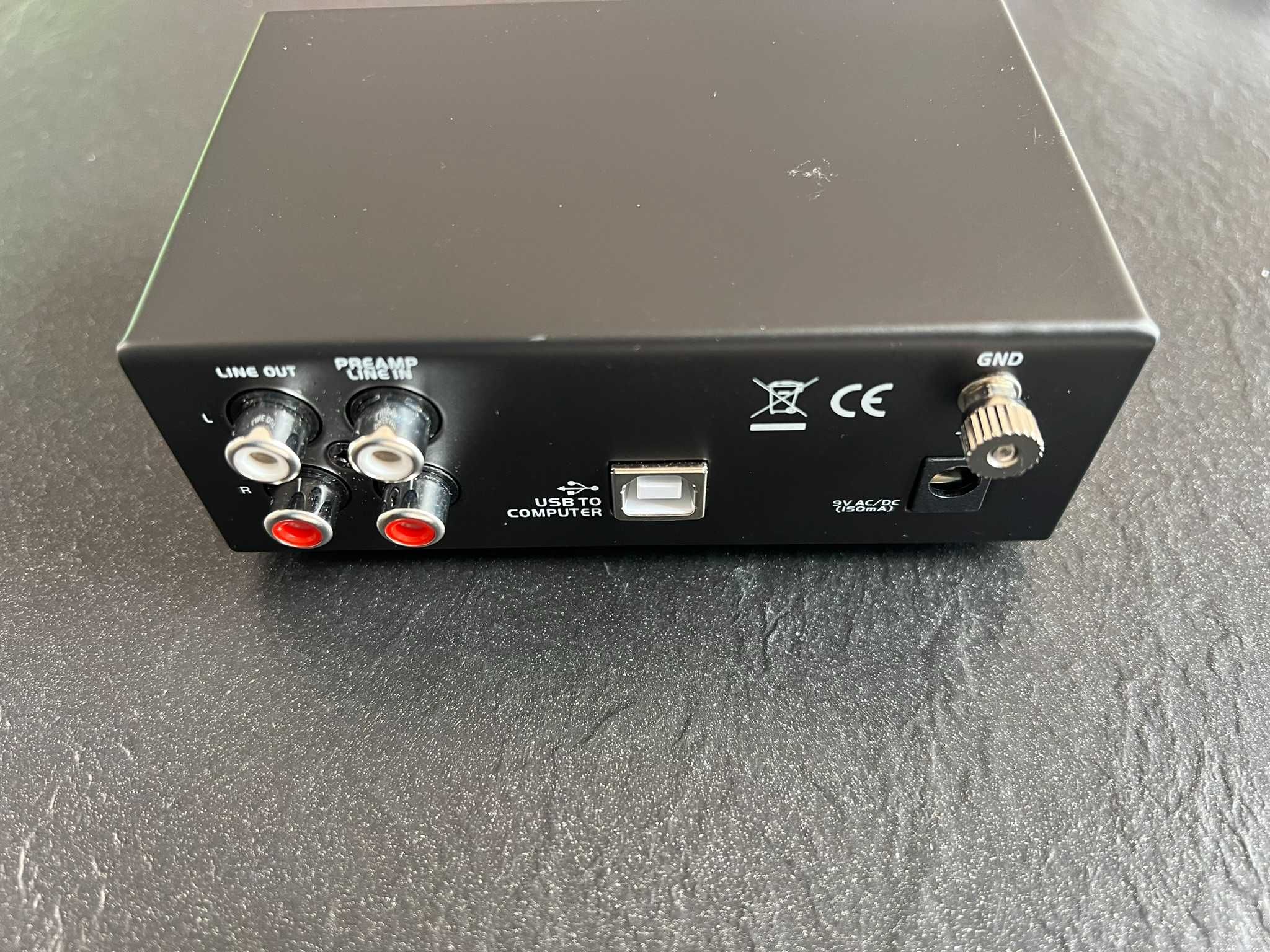 Dynavox Przedwzmacniacz gramofonowy z USB/UPR-2.0 czarny