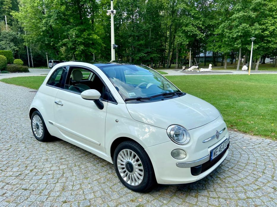 Fiat 500 1.2 B+ LPG Gaz 2008 rok Panorama Dach Kllima Hak!