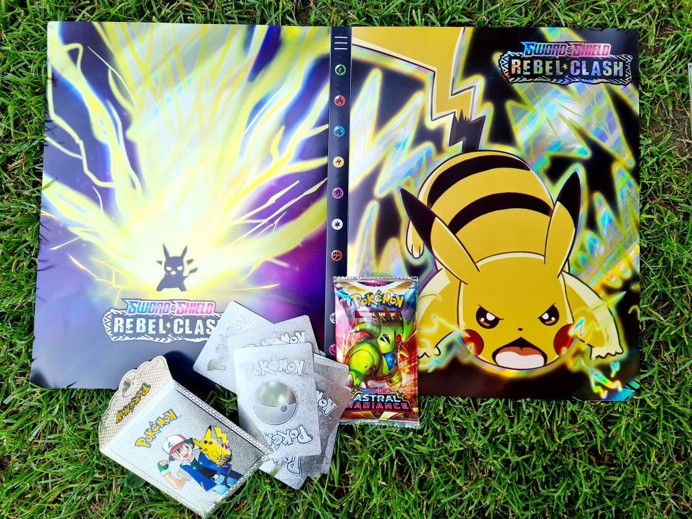 Nowy super zestaw karty Pokemon + album A4 na karty Pokemon - zabawki