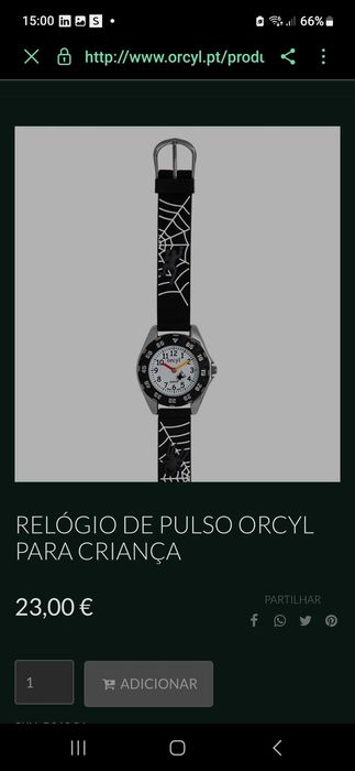 Relógio de pulso criança original c/garantia