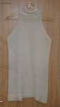 Camisola de malha de senhora branca c/gola Cadena