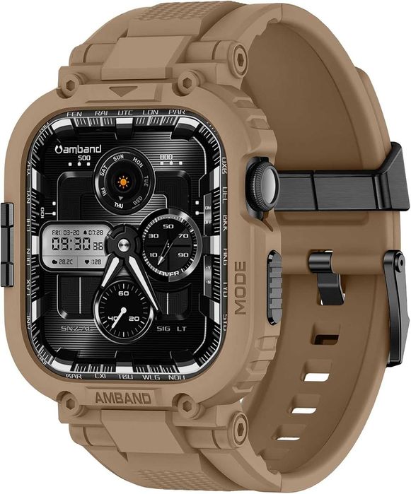 Чехол с ремешком amBand M1 Sport Чехол для Apple Watch 46 Series 111/0
