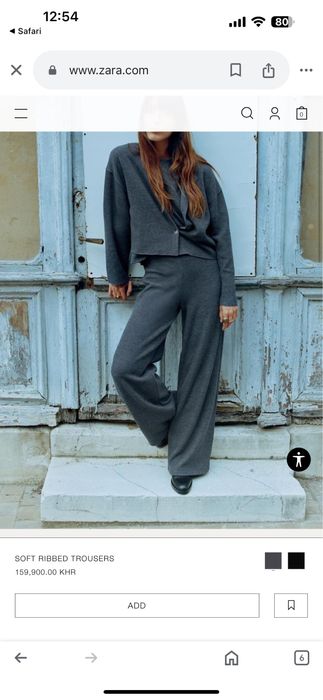 Zara костюм серый new