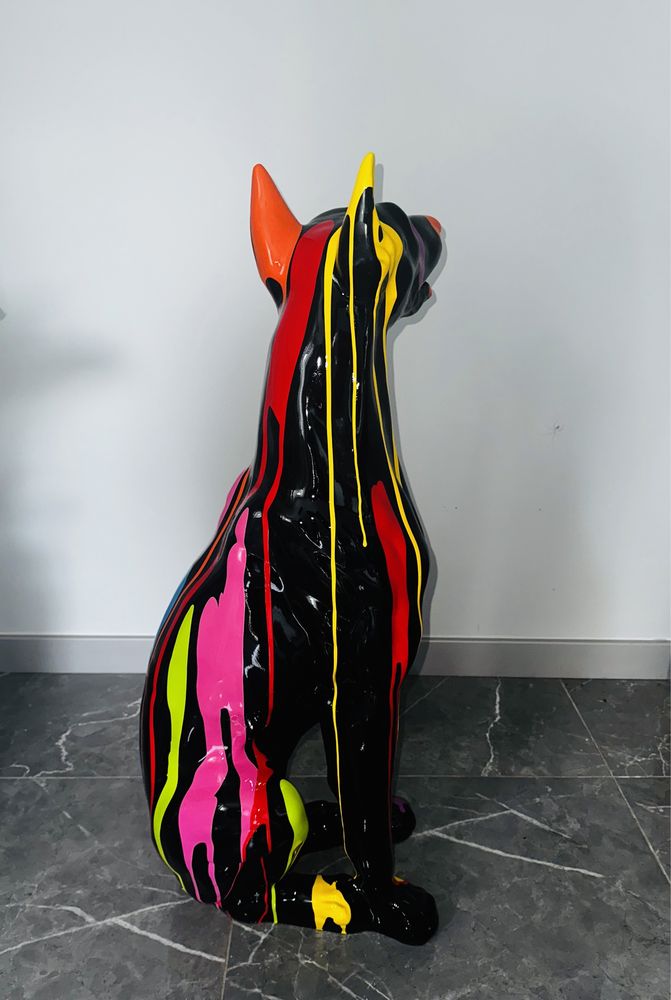 Doberman 90 cm figura kolorowy
