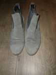 Buty botki sztyblety damskie zamszowe w kolorze cappuccino