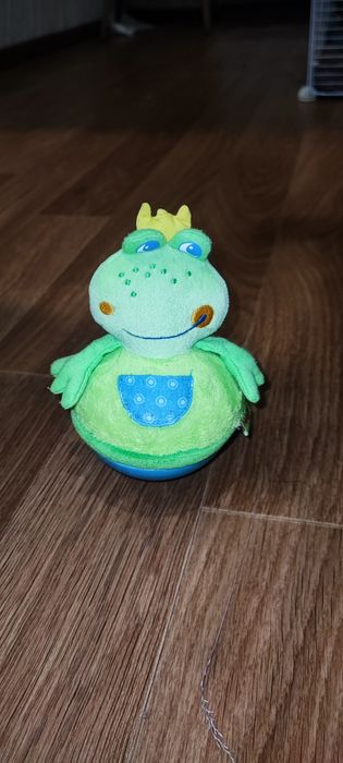 Іграшка жабка болванчик haba
