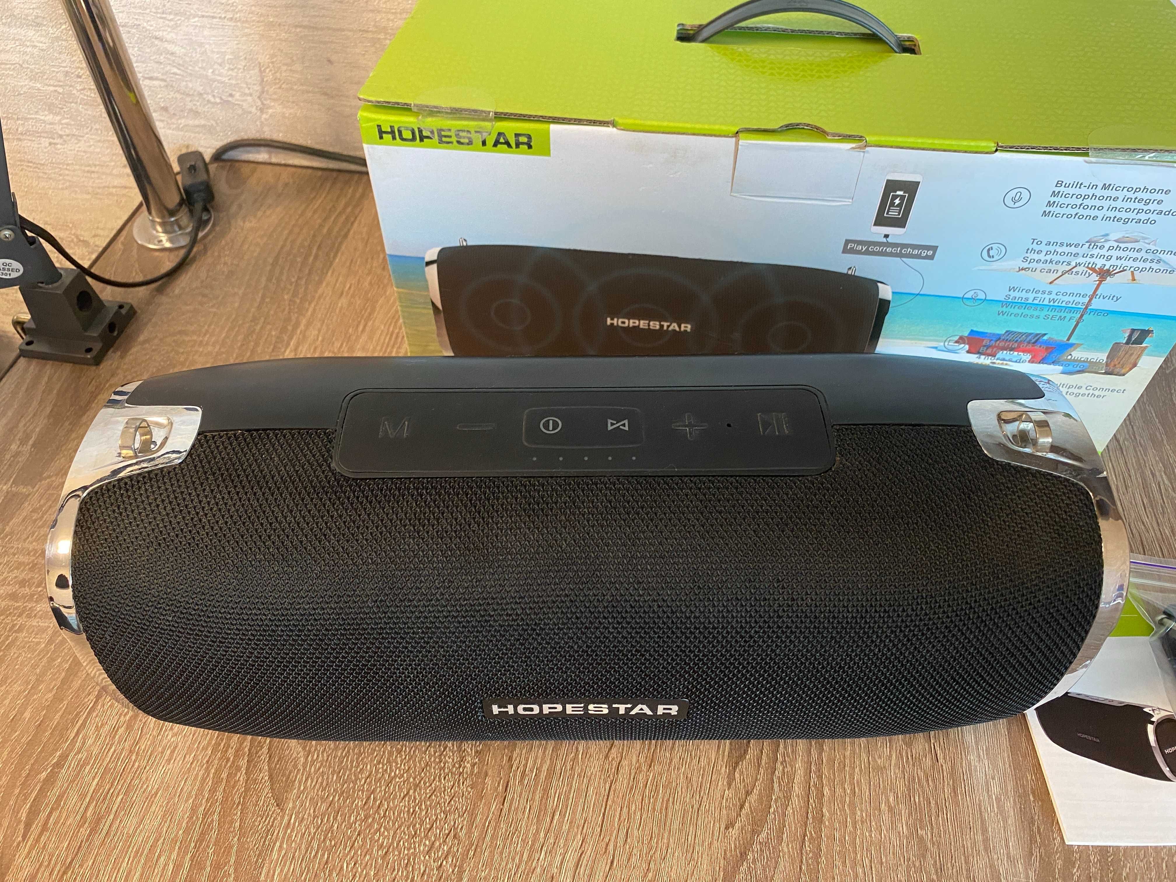 Мощная портативная блютуз колонка HOPESTAR A6 (мощность 31W)