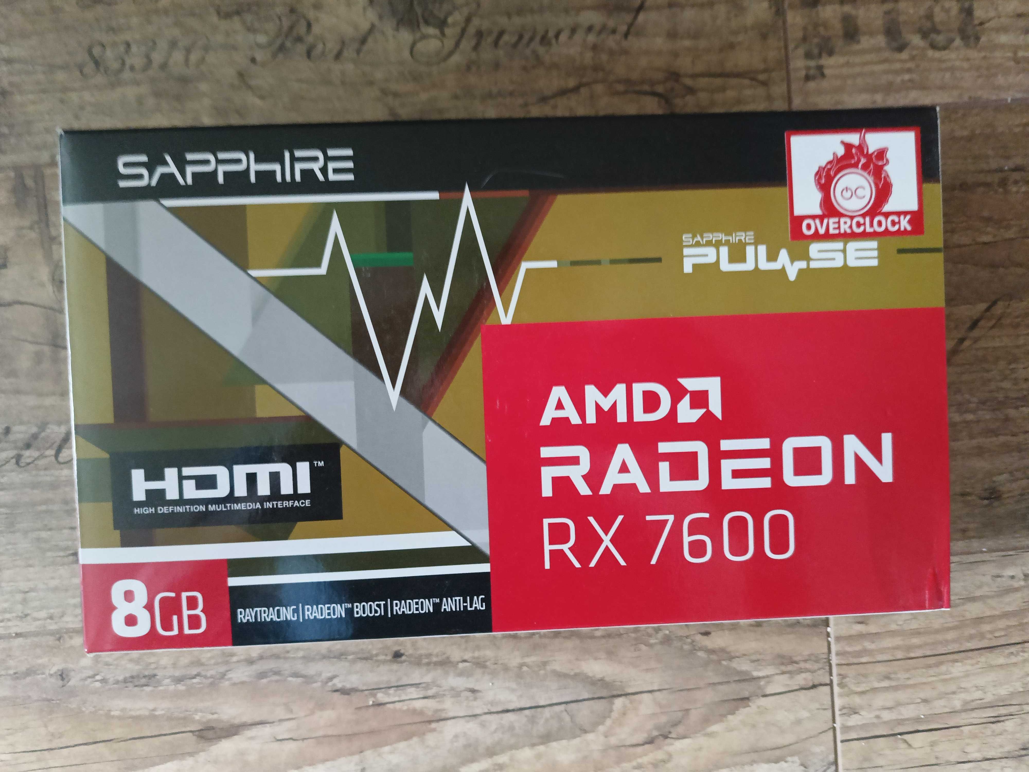 Sapphire Pulse AMD RX 7600 8GB