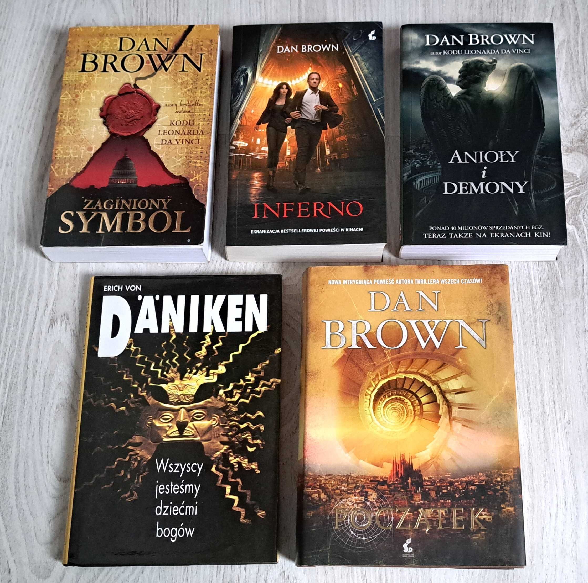 Dan Brown Anioły i demony Inferno Zaginiony Daniken Wszyscy jesteśmy