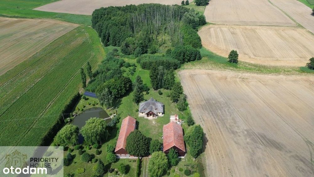 Elegancka posiadłość z prywatnym lasem,stawem